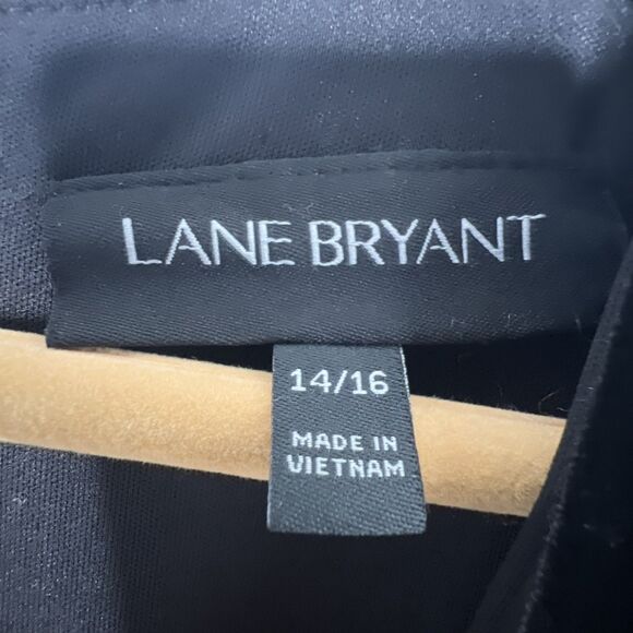 Lane Bryant Velvet Burnout Black Leopard Print Midi Dress Size 14/16 Puff Sleeve - Picture 4 of 12